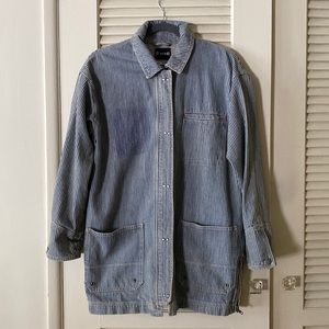 BDG Denim Jacket in Railroad Stripe